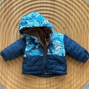 The North Face infant reversible mount chimbo full zip hooded jacket